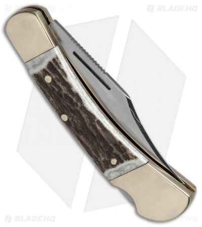 Puma Earl Lockback Knife Stag Horn (2.8" Satin) 210900