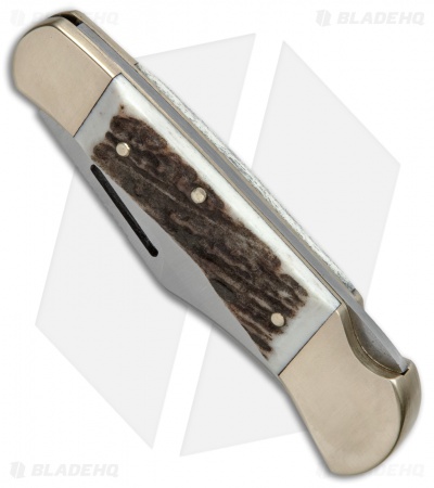 Puma Earl Lockback Knife Stag Horn (2.8" Satin) 210900