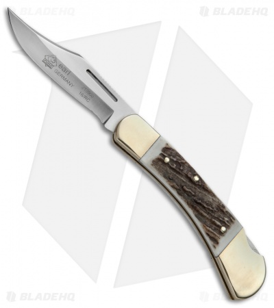 Puma Earl Lockback Knife Stag Horn (2.8" Satin) 210900