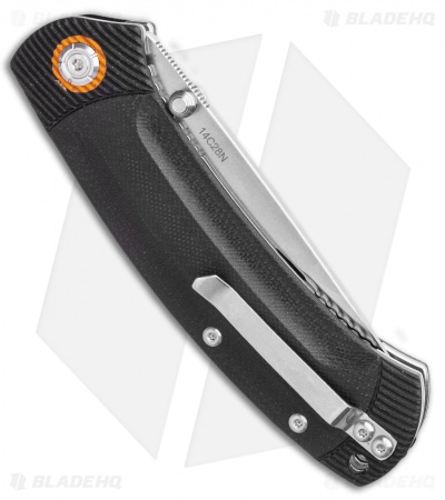 QSP Copperhead Liner Lock Knife Black G-10 (3.5" Satin) 