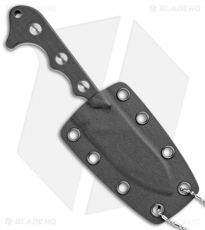QSP Neckmuk Fixed Blade Neck Knife Black G-10 (2.8" Satin) QS125-A
