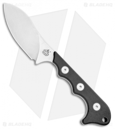 QSP Neckmuk Fixed Blade Neck Knife Black G-10 (2.8" Satin) QS125-A