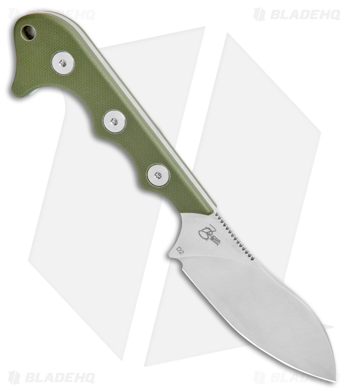 QSP Neckmuk Fixed Blade Neck Knife Green G-10 (2.8" Satin) QS125-C