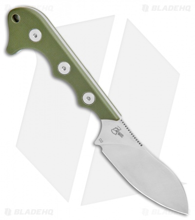 QSP Neckmuk Fixed Blade Neck Knife Green G-10 (2.8" Satin) QS125-C