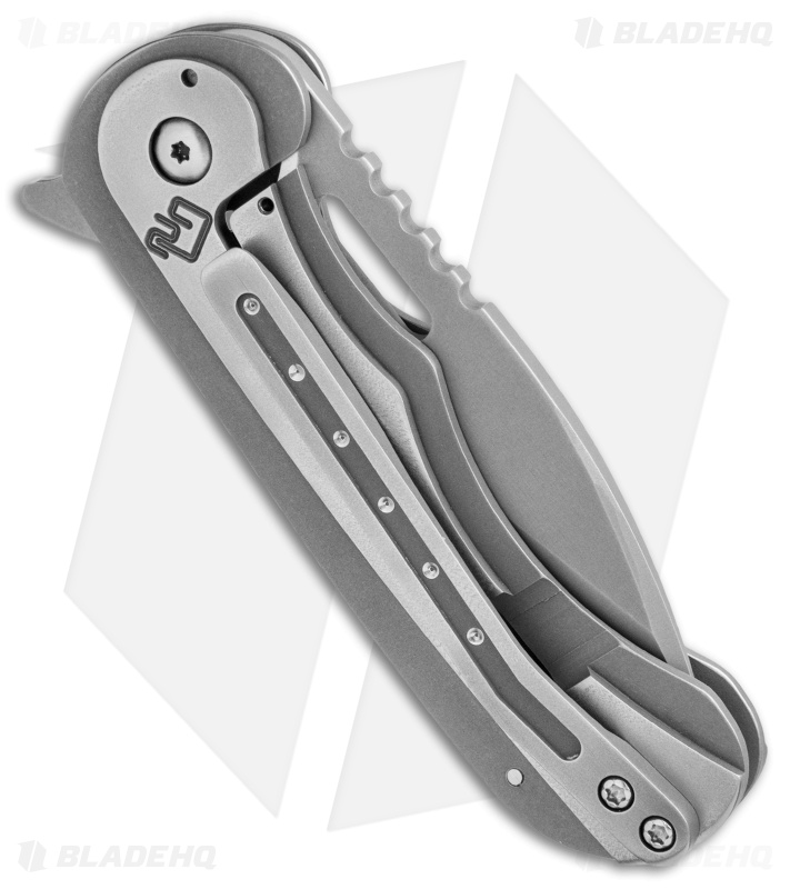 Quest Custom Gentlemen's Spearpoint 3.0 Frame Lock Knife Ti (3" Stonewash)