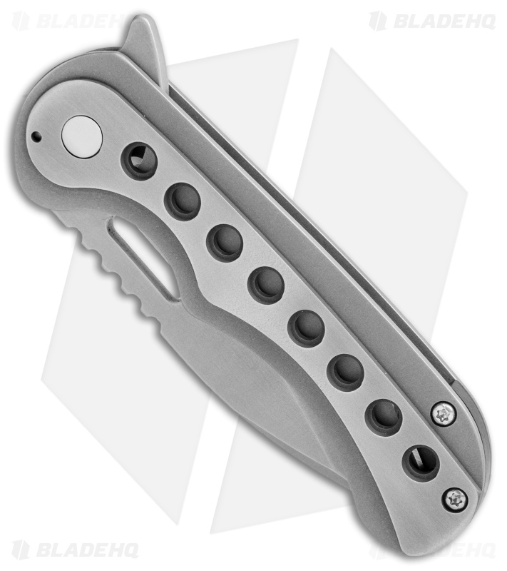 Quest Custom Gentlemen's Spearpoint 3.0 Frame Lock Knife Ti (3" Stonewash)