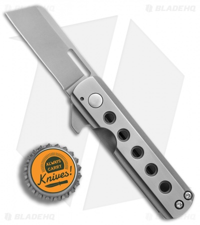 Quest Custom Wharncliffe Micro Kwaiken 2.0 Frame Lock Knife (2" Stonewash)