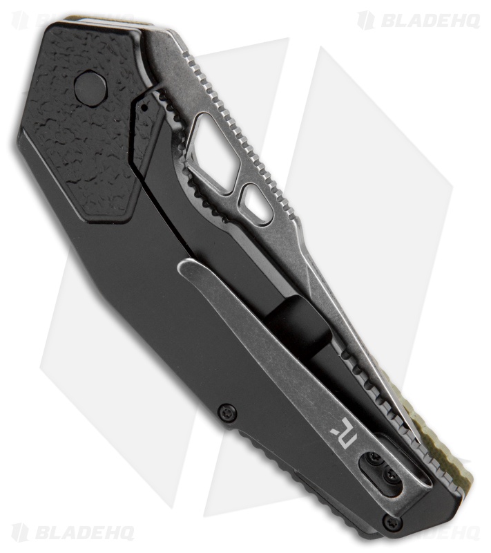 REVO Berserk Frame Lock Folding Knife Green G-10 (3.4" Black Stonewash)