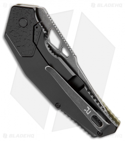 REVO Berserk Frame Lock Folding Knife Green G-10 (3.4" Black Stonewash)