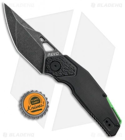 REVO Berserk Frame Lock Folding Knife Stainless Steel Black (3.4" Black SW)