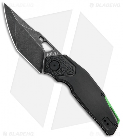 REVO Berserk Frame Lock Folding Knife Stainless Steel Black (3.4" Black SW)