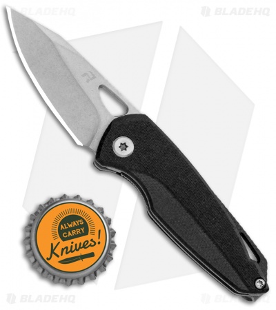 REVO Vipera Liner Lock Knife Black G-10 (2" Stonewash) 