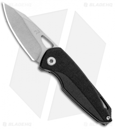 REVO Vipera Liner Lock Knife Black G-10 (2" Stonewash) 