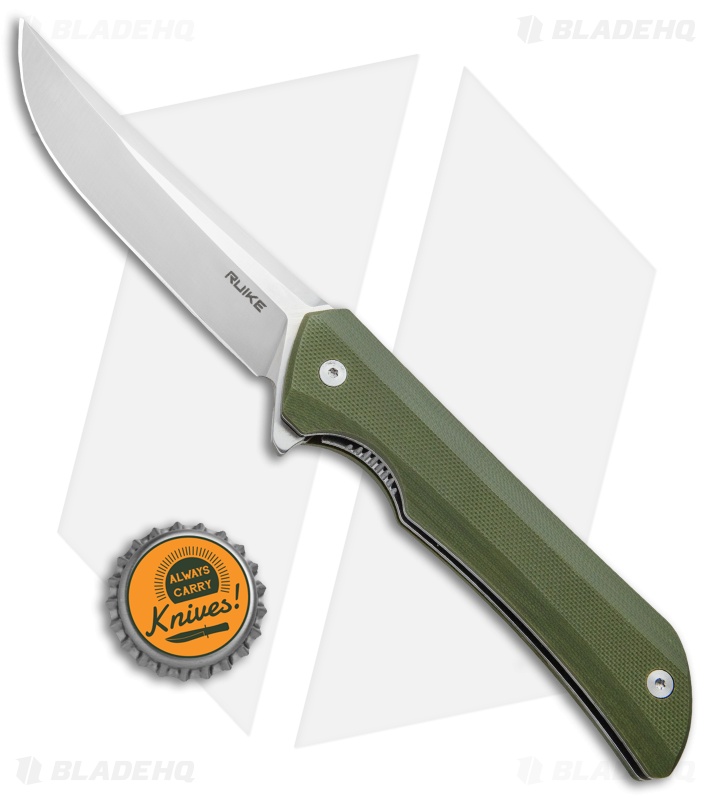 RUIKE Hussar Liner Lock Knife Green G-10 (3.75" Satin) P121
