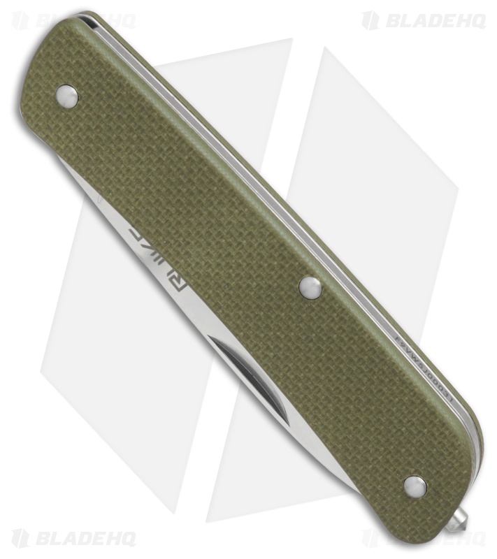 RUIKE L11 Criterion Collection Large Slip Joint Knife Green G-10 (3.5" Satin)