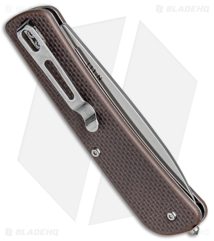 RUIKE L11-N Criterion Collection Large Slip Joint Knife Brown G-10 (3.3" Satin)