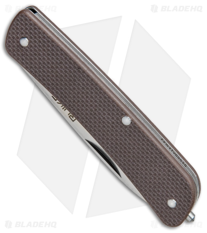 RUIKE L11-N Criterion Collection Large Slip Joint Knife Brown G-10 (3.3" Satin)