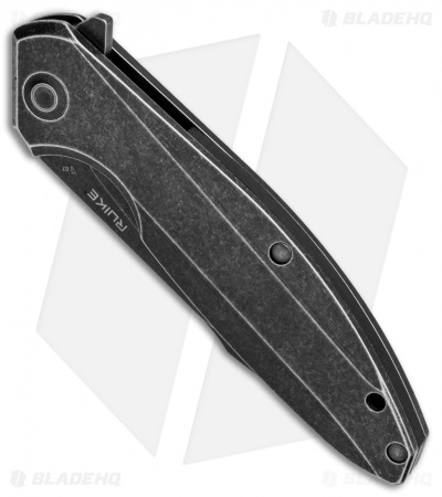 RUIKE P128-SB Frame Lock Flipper Knife (3.6" Black Stonewash)