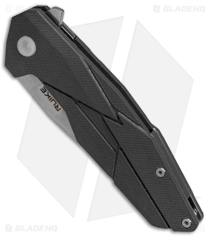 RUIKE P138 Tanto Liner Lock Knife Black G-10 (3.5" Satin)