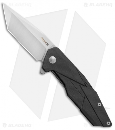 その他 Rui RUIKE | P138 Tanto Liner Lock Knife | Black G-10 | Satin