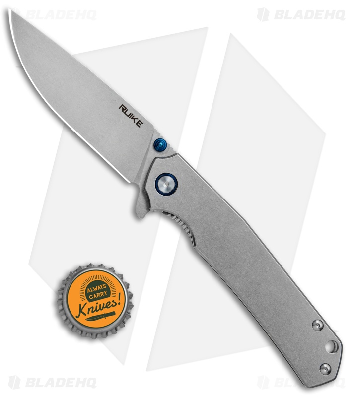 RUIKE P801 Frame Lock Knife Stainless Steel (3.5" Stonewash)