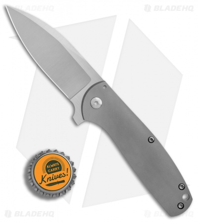 Laconico Knives Jasmine Frame Lock Knife Contoured Ti (3.1" Satin)