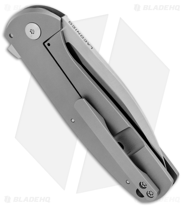 Laconico Knives Jasmine Frame Lock Knife Contoured Ti (3.1" Satin)