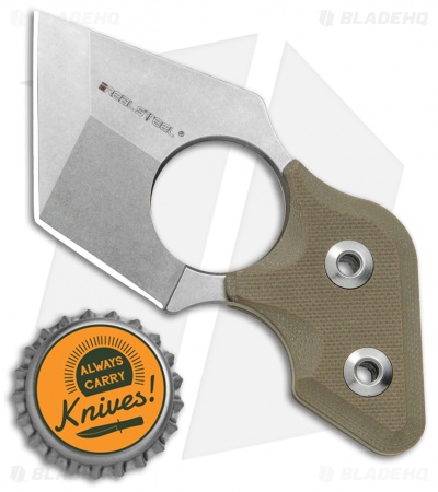 Real Steel Black Cat Tactical Fixed Blade Neck Knife Coyote G-10 (2.2" SW)