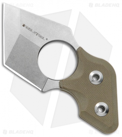 Real Steel Black Cat Tactical Fixed Blade Neck Knife Coyote G-10 (2.2" SW)