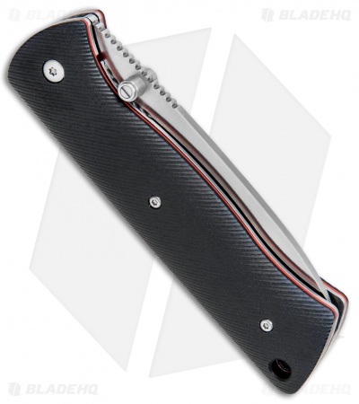 Real Steel Bushcraft Folder Liner Lock Knife Black G-10 (3.5" Satin) 3716