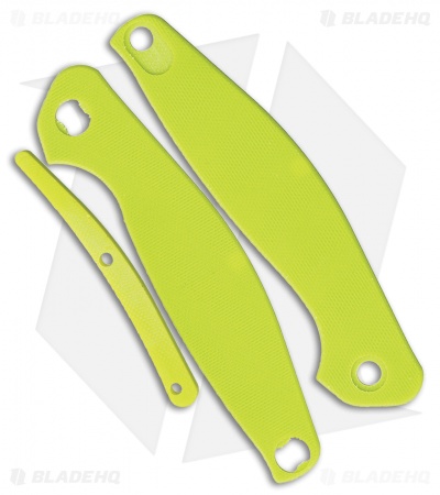 Real Steel E771 Neon Green G-10 Replacement Scales for Real Steel Sea Eagle