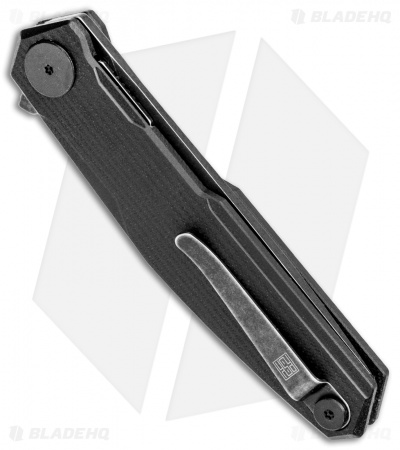 Real Steel G3 Puuko Light Liner Lock Knife Black G-10 (3.5" Black SW) 7816
