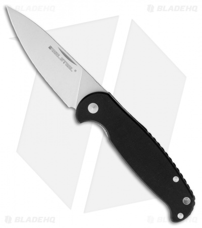 Real Steel H6 Free Liner Lock Knife Black G-10 (3.75" Satin) RS7621