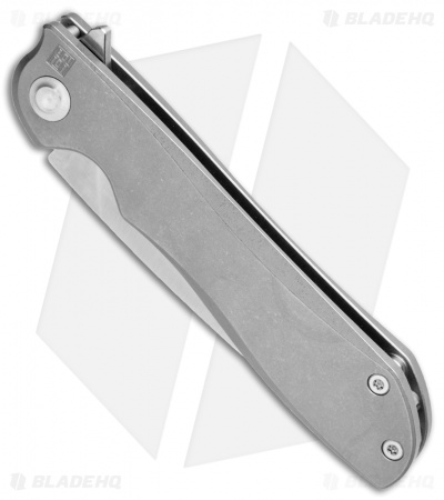 Real Steel Megalodon Frame Lock Knife Titanium (3.8" Satin M390) 