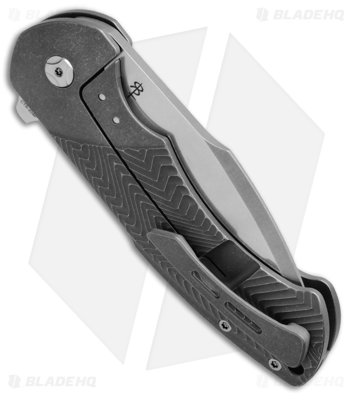 Reate Knives Fallout 2.0 Flipper Knife Titanium (3.5" Stonewash)