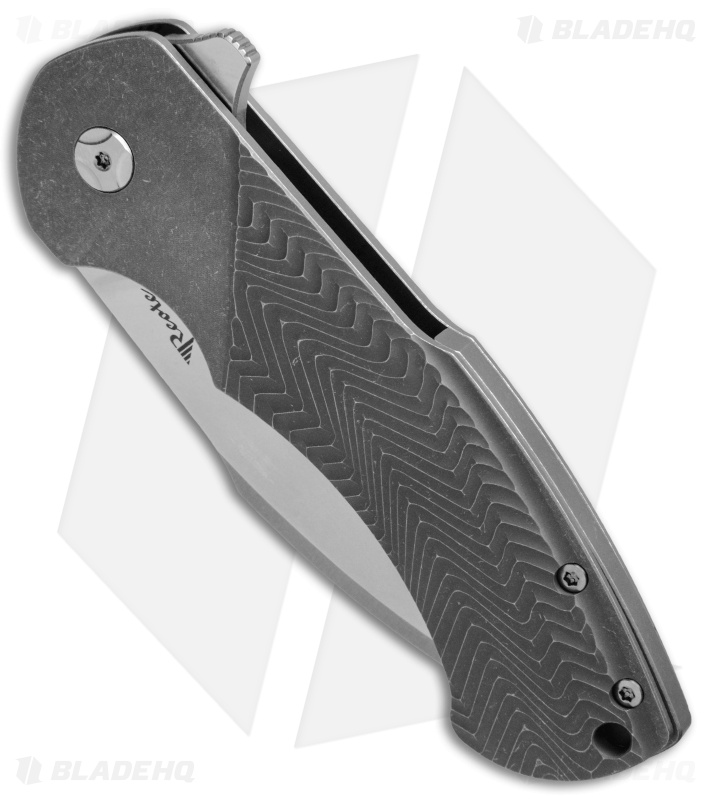 Reate Knives Fallout 2.0 Flipper Knife Titanium (3.5" Stonewash)