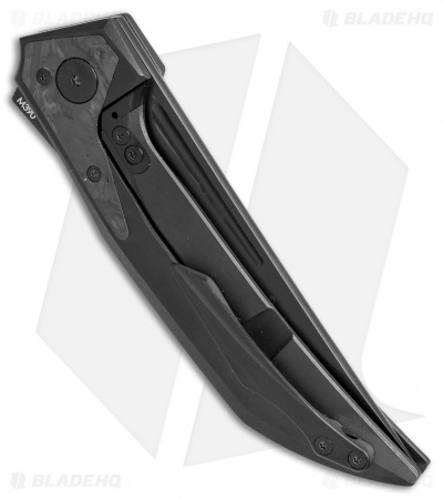 Reate Knives The Future Integral Frame Lock Knife Black Ti/ CF (3.75" Black)