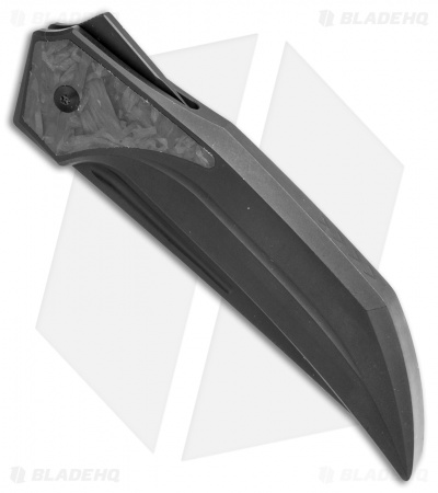 Reate Knives The Future Integral Frame Lock Knife Black Ti/ CF (3.75" Black)