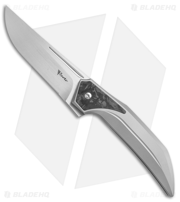Reate Knives The Future Integral Frame Lock Ti/Carbon Fiber (3.75" Hand Satin)