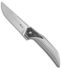 Reate Knives The Future Integral Frame Lock Ti/Carbon Fiber (3.75" Hand Satin)