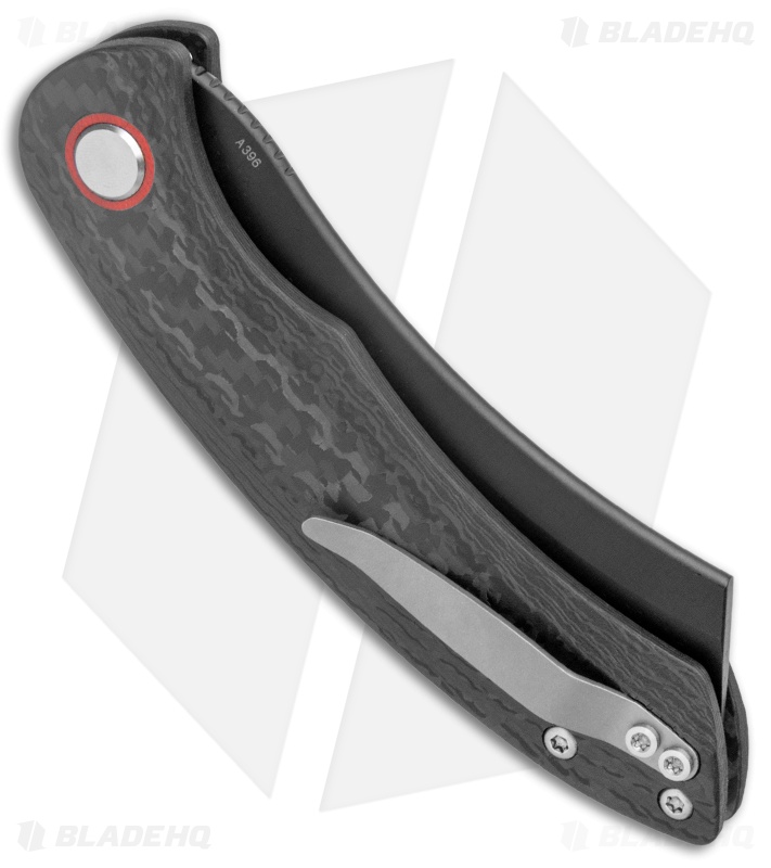 Red Horse Knife Works Hell Razor P Automatic Knife Carbon Fiber (3.6" PVD)