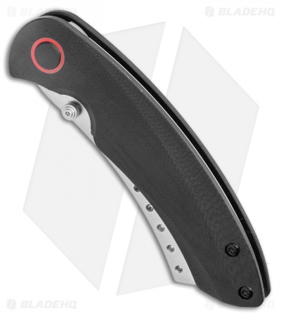 Red Horse Knife Works Hell Razor P Liner Lock Knife Black G-10/Screws (3.6" SW)