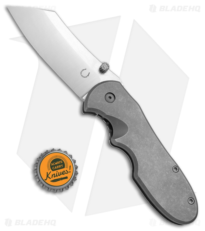 Red Horse Knife Works The Chopper Frame Lock Knife Ti (3.5" Satin)