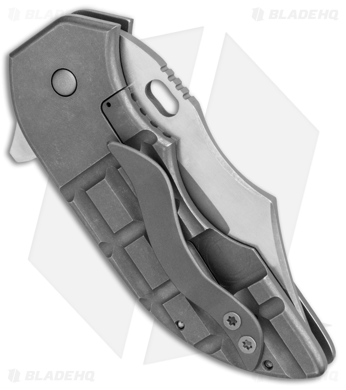 Red Horse Knife Works War Pig Frame Lock Knife Ti Frag pattern (3" Two-Tone)