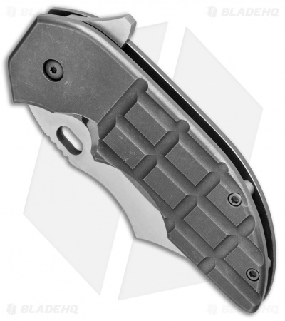 Red Horse Knife Works War Pig Frame Lock Knife Ti Frag pattern (3" Two-Tone)