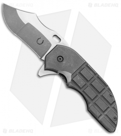 Red Horse Knife Works War Pig Frame Lock Knife Ti Frag pattern (3" Two-Tone)