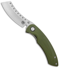 Red Horse Knife Works Hell Razor P  Liner Lock Knife OD Green G10 (3.625" SW)