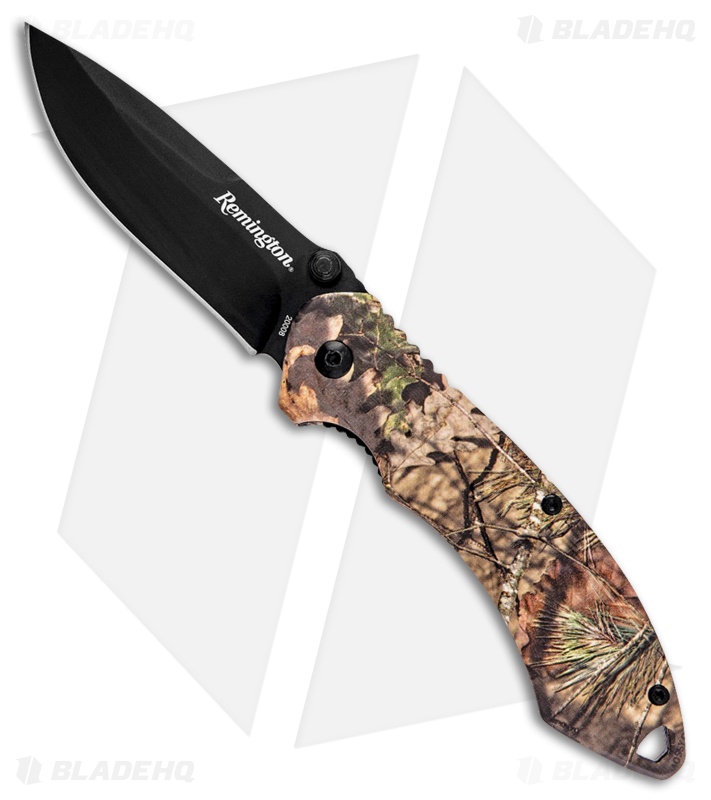 Remington F.A.S.T. 2.0 Liner Lock Knife Green Camo Aluminum (3" Black) R20008