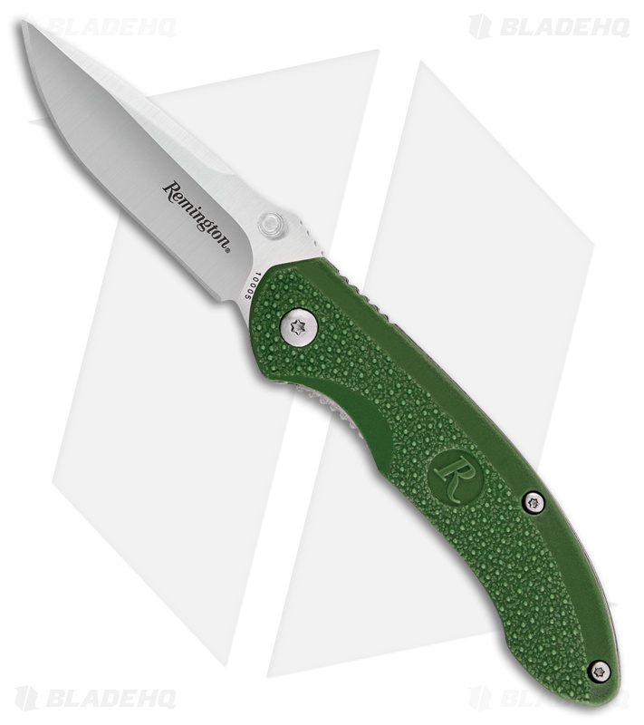 Remington Sportsman Sun Rise Liner Lock Knife Green FRN (2.625" Satin) R10005