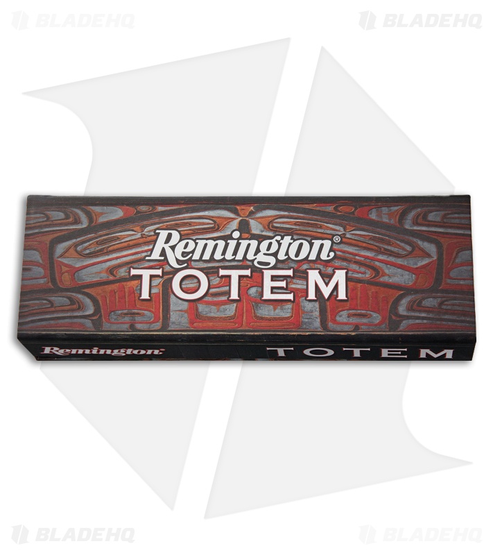 Remington Totem Toothpick Traditional Pocket Knife 3.625" Green Jigged Bone
